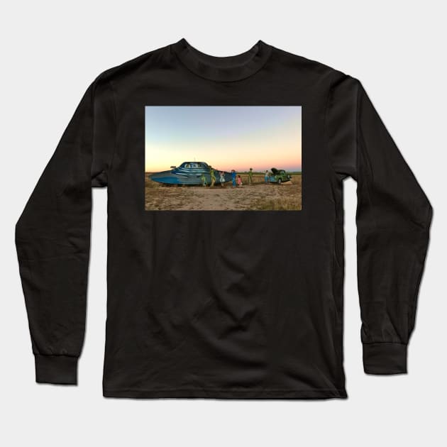 Aliens UFO Roswell Long Sleeve T-Shirt by softbluehum